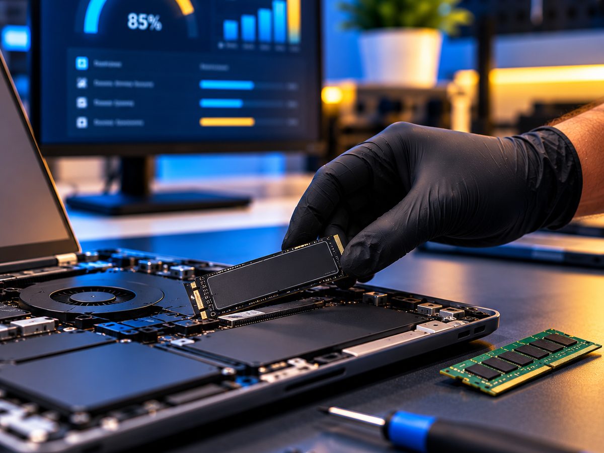Instalação de SSD em um notebook