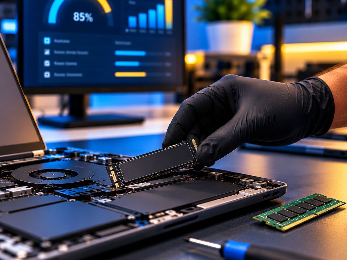 Instalação de SSD e expansão de memória RAM