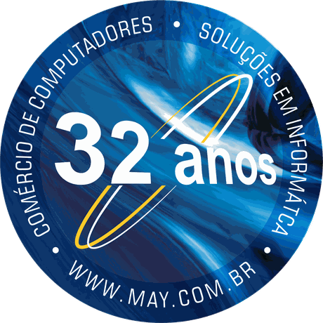 Selo MAY COM 32 anos